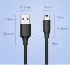 Ugreen kabel przewód USB - mini USB 480 Mbps 3 m czarny (US132 10386)